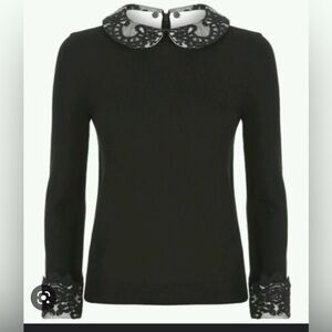 Alice Olivia Lace Collar Sweater